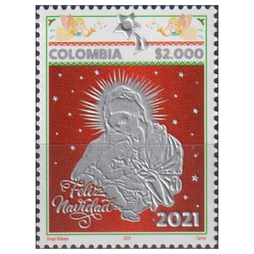 почтовые марки шри ланка 2021г рождество рождество mnh Почтовые марки Колумбия 2021г. Рождество 2021 Рождество MNH