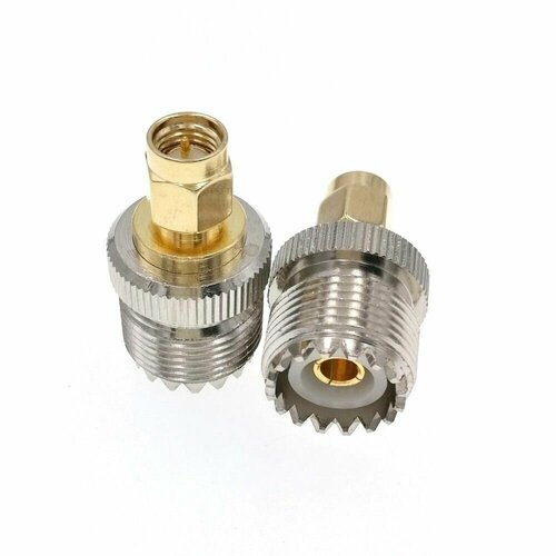 1pcs uhf sma adpater sma female male to uhf male female pl259 so239 connector rf coax coaxial adapter 50ohm ВЧ-адаптер SMA(male)-UHF(female)