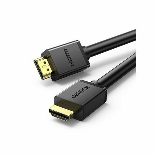 Кабель UGREEN HD104 (10106) HDMI Male To Male Cable. Длина: 2 м. Цвет: черный. male to male type c to hdmi cable usb 3 1 to hdmi audio video cable​ converter 4k 30hz tpe hdmi cord for tv computer projector