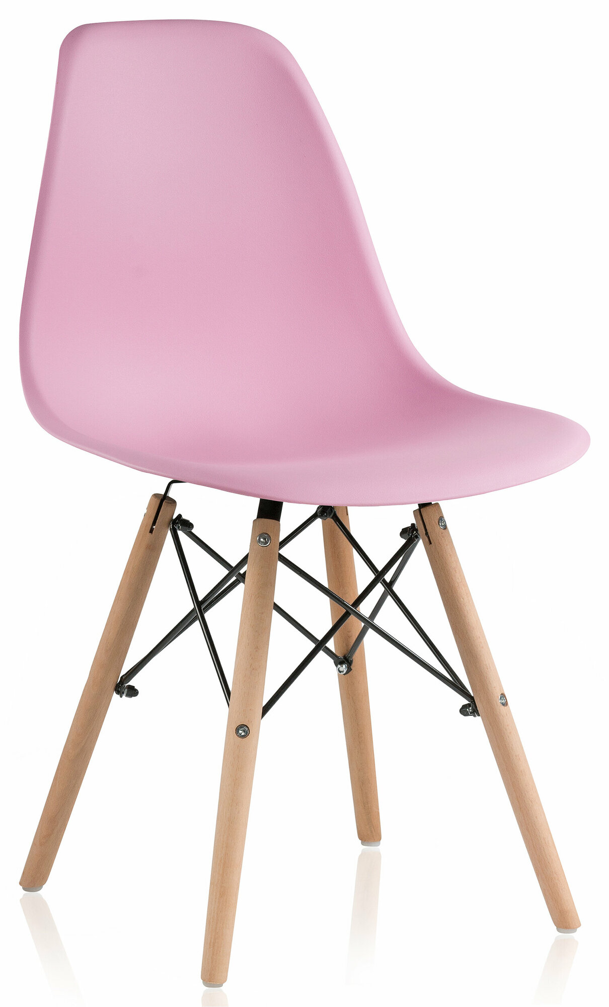 Пластиковый стул Woodville Eames PC-015 light pink