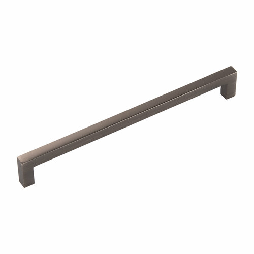 фото Мебельные ручки-скобы 8927 brushed black nickel 192 mm (комплект 2 штуки) edson