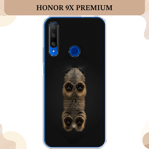 Силиконовый чехол Кошачьи лапки на Honor 9X Premium / Хонор 9X Премиум силиконовый чехол лапки на honor 9x