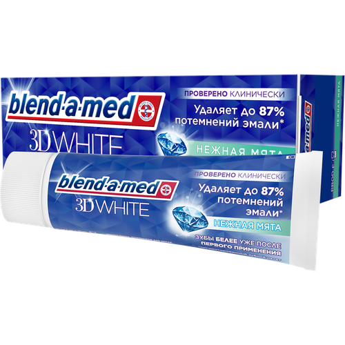 Зубная паста и Ополаскиватель Blend-A-Med 3D White 100мл в ассортименте