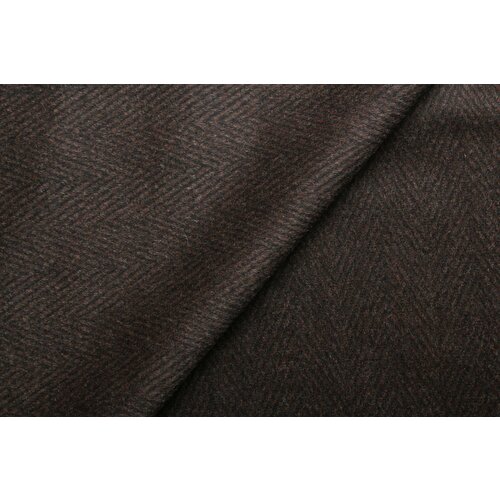 Ткань костюмно-пальтовая Nino чёрно-коричневая в ёлочку, ш150см, 0,5 м ткань костюмно пальтовая nino чёрно бежевая в ёлочку ш150см 0 5 м