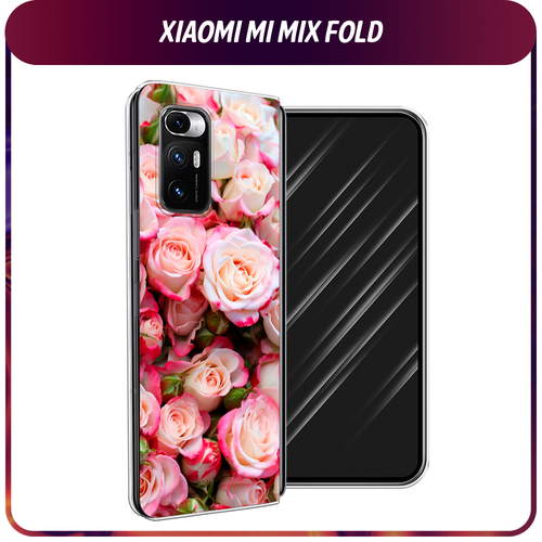 Силиконовый чехол на Xiaomi Mi Mix Fold / Сяоми Ми Микс Фолд Много роз силиконовый чехол на xiaomi mi mix fold сяоми ми микс фолд chillin killin