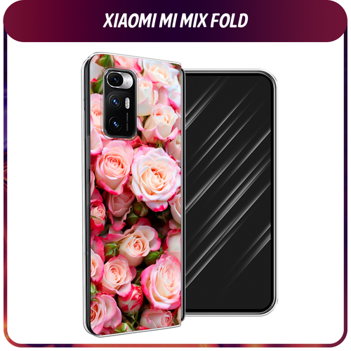 Силиконовый чехол на Xiaomi Mi Mix Fold / Сяоми Ми Микс Фолд Много роз силиконовый чехол на xiaomi mi mix fold сяоми ми микс фолд котик с ножом прозрачный