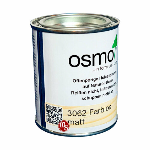 Osmo Масло с твердым воском, для пола Osmo 3062 Hartwachs-Ol 125 мл. (Матовое, бесцветное) масло osmo original для деревянных полов и мебели с твердым покрытием бесцветное шелковисто матовое 0 75 л