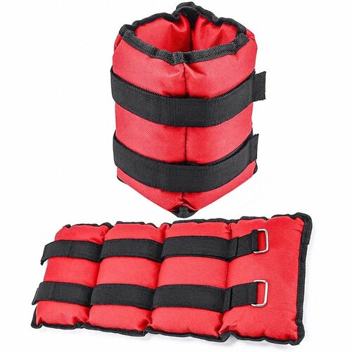 Утяжелители на ноги и руки спортивные набор грузов для спорта фитнеса и художественной гимнастики браслет с отягощением для йоги тренировок дома бега и занятий тяжелой атлетикой 2 шт по 3кг 925₽