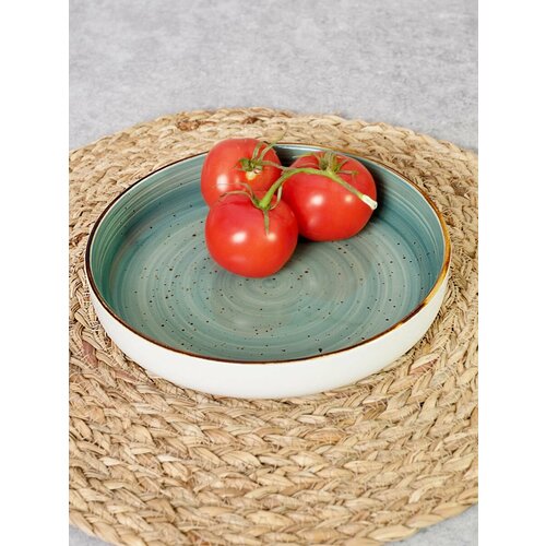 Набор тарелок DH Глазурь круглая суповая 20 см зеленый 2шт 1350₽