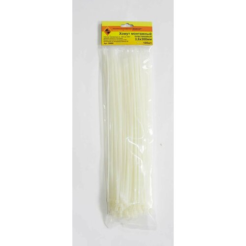 Хомут-стяжка монтажный пластиковый Энкор 36х300 100шт 415₽