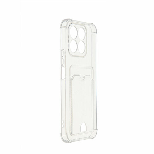 Чехол Zibelino для Honor X8b 4G Silicone Card Holder защита камеры Transparent ZSCH-HON-X8B-CAM-TRN чехол zibelino для realme c33 4g silicone card holder защита камеры transparent zsch rlm c33 cam trn