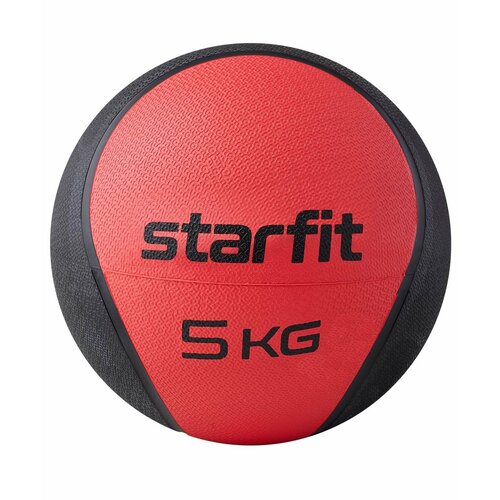 Медбол высокой плотности STARFIT GB-702 5 кг, красный медбол 5 кг красный stecter