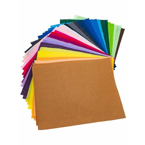 Фетр жесткий набор 1мм 20х25см 40шт 1040₽