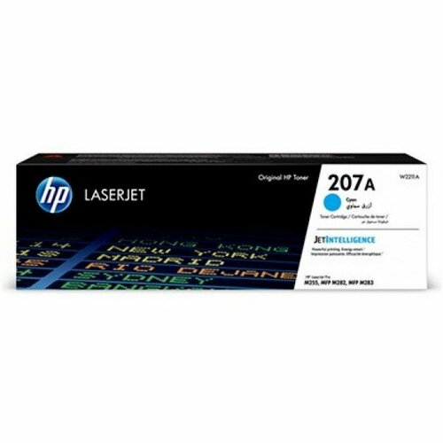 W2211A / 207A HP оригинальный голубой тонер-картридж для HP Color LaserJet Pro M255/ M282/ M283 (1 2 мфу hp color lj pro m283fdw a4 дуплекс ethernet rj 45 usb 2 0 wi fi [картридж hp 207a]