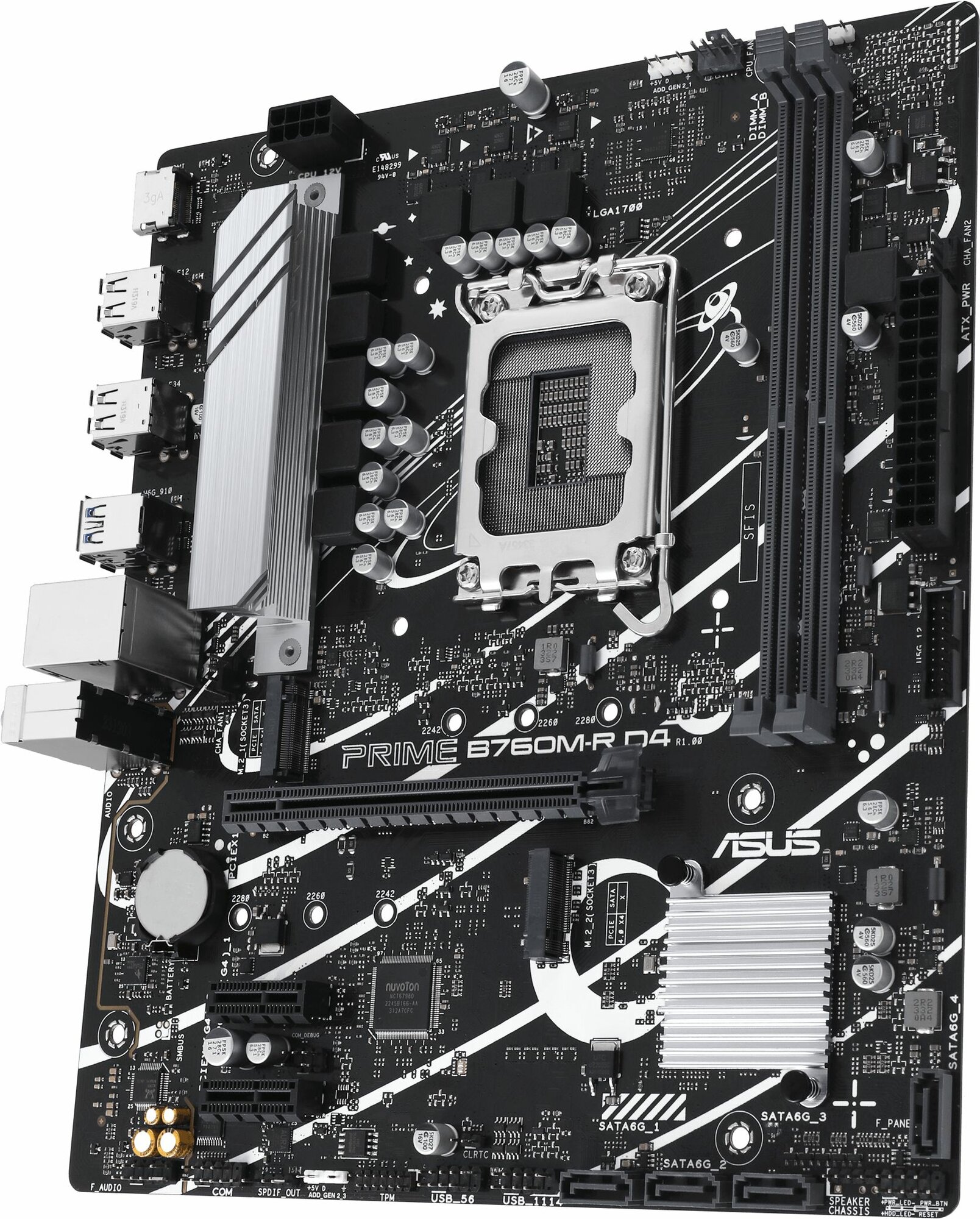 Материнская плата Asus PRIME B760M-R D4 (LGA1700, mATX)