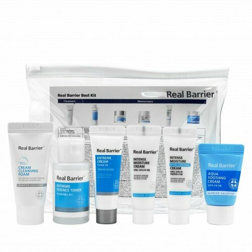 Набор увлажняющих миниатюр | Real Barrier Best kit 15ml+30ml+10ml+10ml+10ml+10ml набор миниатюр real barrier trial kit 10ml 15ml 30ml 10ml 10ml 6ml 2