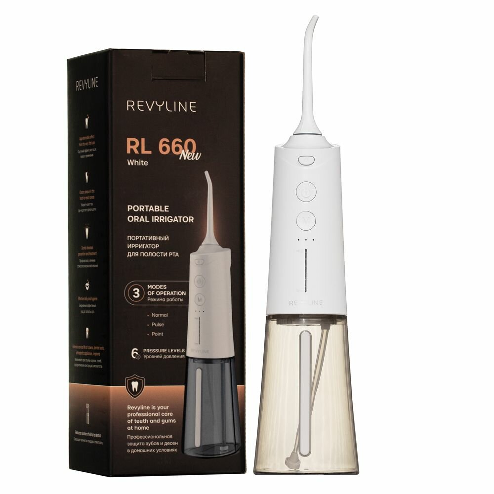 Ирригатор для полости рта Revyline RL 660 , белый, Ревилайн