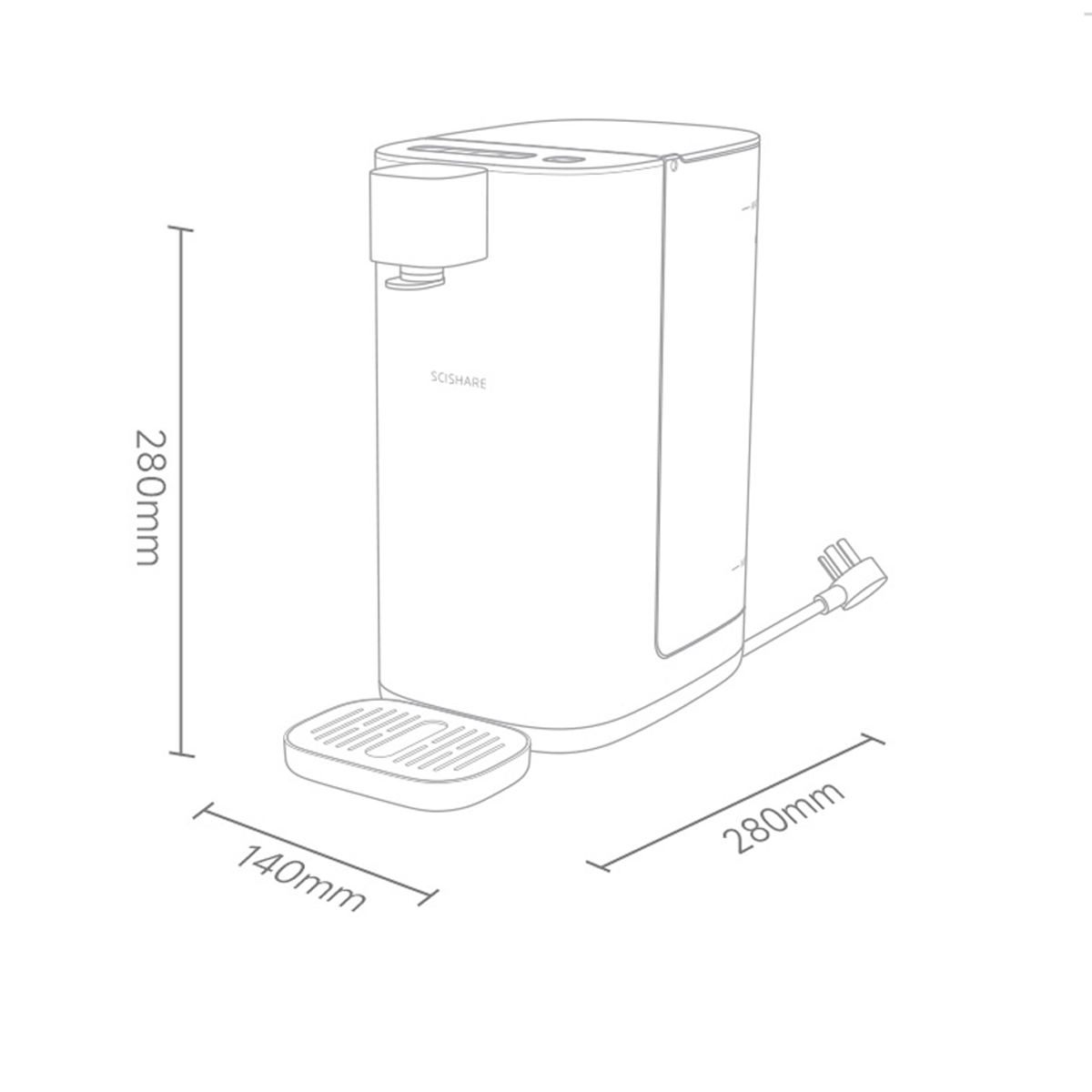 Термопот Xiaomi Scishare Water Heater 3.0L (S2301) - фото №13