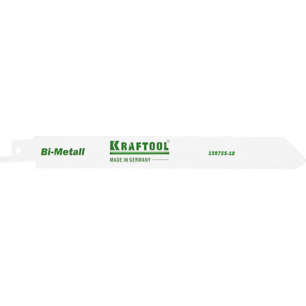 KRAFTOOL 159755-18 Полотно для сабельной пилы по металлу ″INDUSTRIE QUALITAT″, S1122EF (180 мм; 1.4 мм; Bi-Metall)