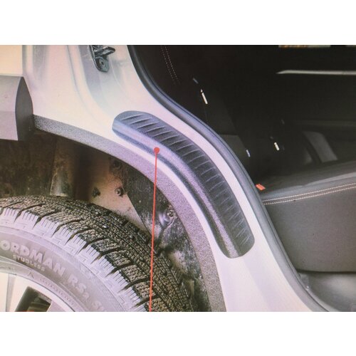 Накладки на внутренние части задних арок со скотчем 3М Haval Dargo 2022-