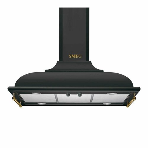 Островная вытяжка 90 см Smeg Cortina KCI19AOE антрацит 22499000₽