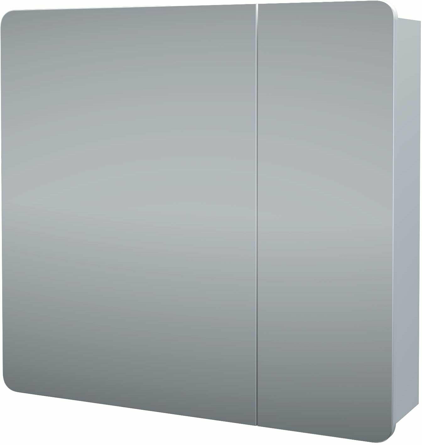 фото Зеркальный шкаф Stella Polar Адель 80 двухстворчатый белый