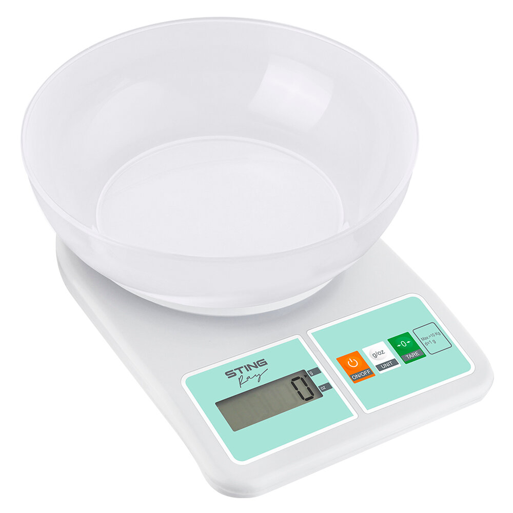 STINGRAY ST-SC5109A белый/ментол весы кухонные со встроенным термометром