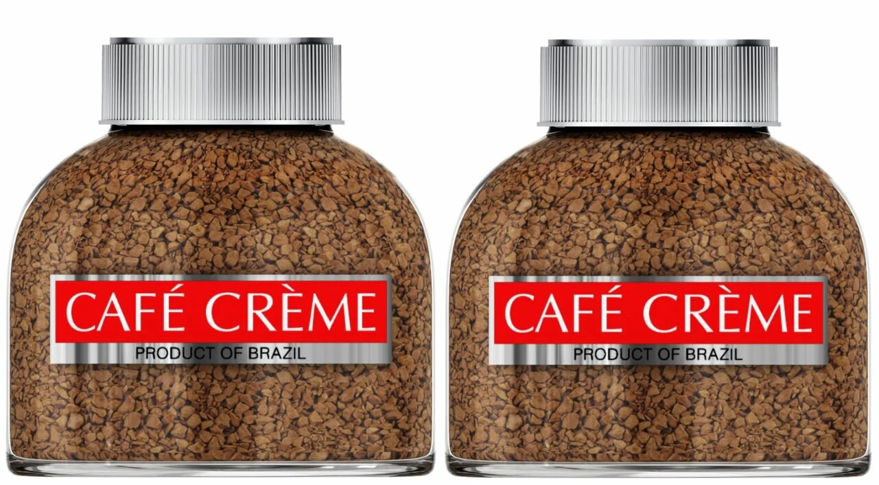 Кофе растворимый сублимированный Cafe Creme Product of Brazil 90 гр - 2 штуки