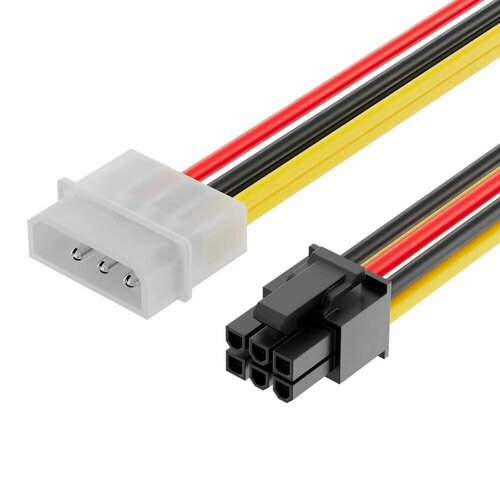 10шт кабель питания видеокарты 2 molex Кабель питания 6-pin mini-DIN/4-pin PWM fan