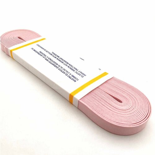 Резинка тканая для одежды обуви ширина 14 мм цвет розовый 10 м 460₽