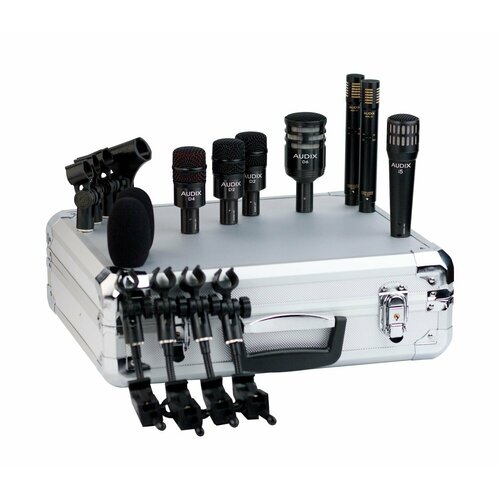 Audix DP7 - Комплект из 7 микрофонов для ударных i5 D6 D4 2 x D2S 2 x ADX51 кейс 15186600₽