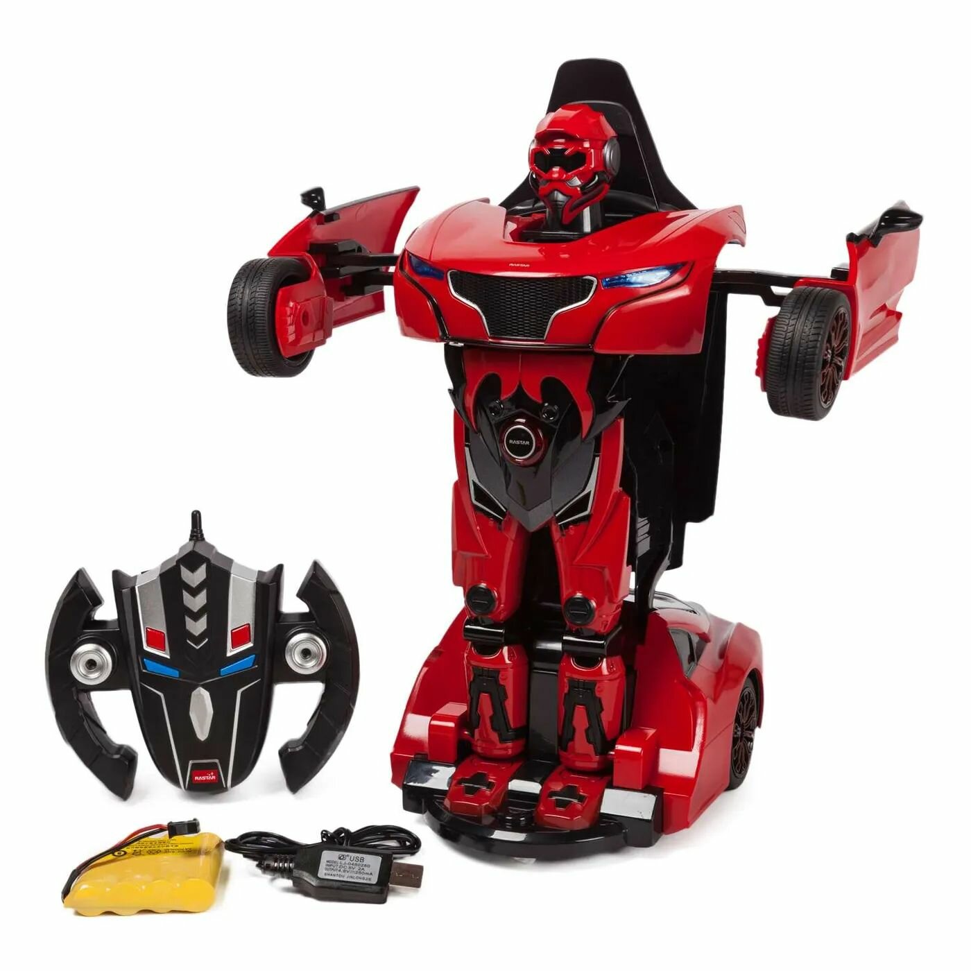 фото Машинка радиоуправляемая Rastar RS Трансформер 27 mhz USB Красная