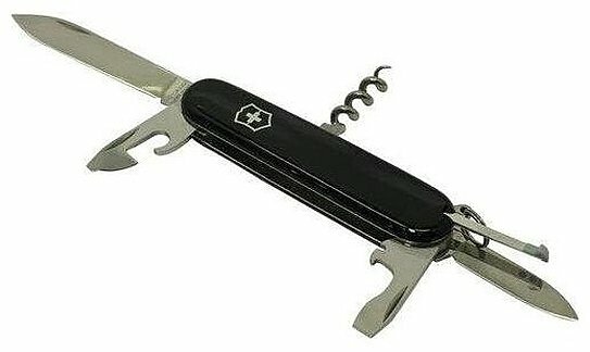 Нож перочинный Victorinox Spartan (1.3603.3B1) 91мм 12функций черный блистер - фото №13