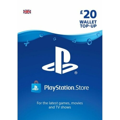 PlayStation карта оплаты PSN 20 GBP (великобритания) Пополнение кошелька карта пополнения кошелька playstation store великобритания номинал 5 gbp