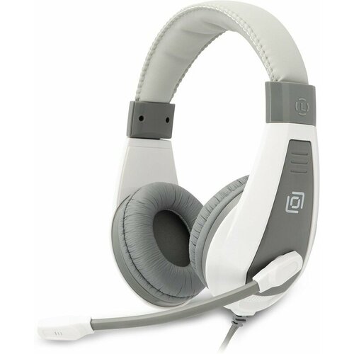 Наушники с микрофоном Оклик HS-L600 серый 18м мониторные оголовье 1532023 3060₽