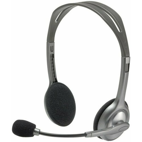 Гарнитура проводная Logitech Stereo Headset H111 Сер981-000594 981-000593 6660₽