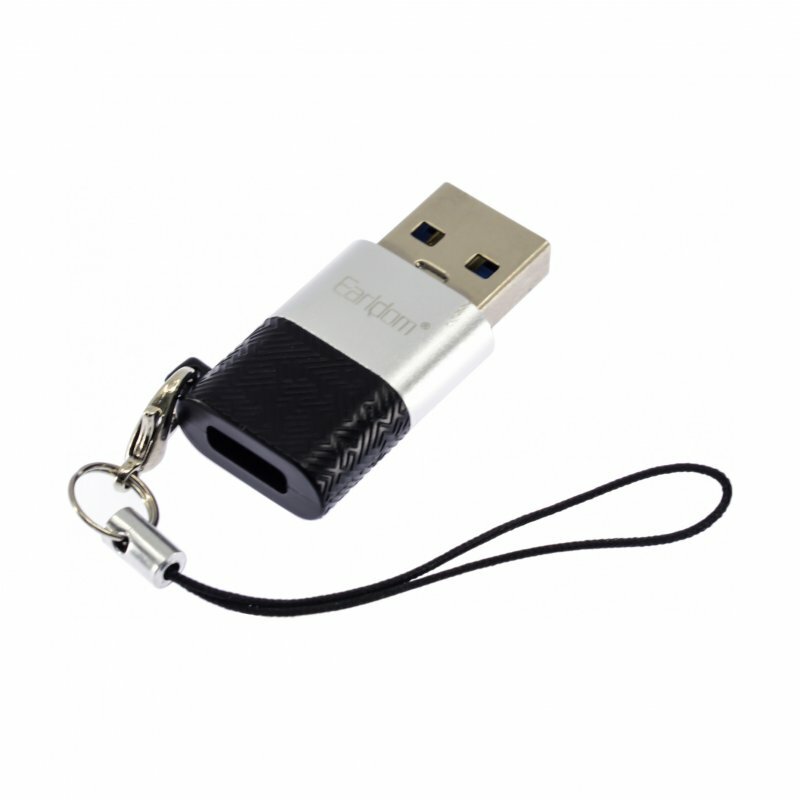 Переходник (адаптер) Earldom ET-OT75 Type-C-USB 3.0, черный