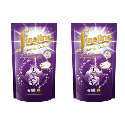 Гель для стирки Fineline концентрированный Deluxe Perfume Miracle Night фиолетовый 700 мл 2 шт 2308₽