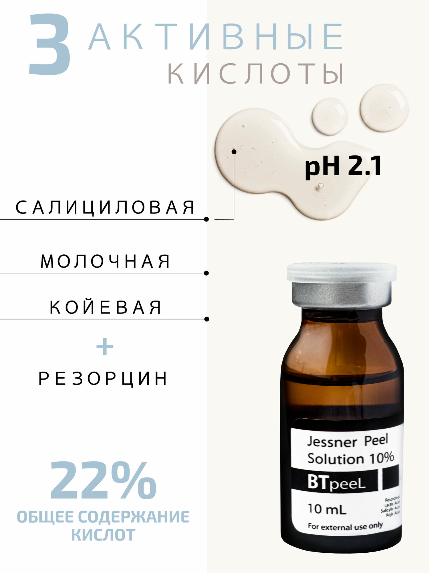 Пилинг Джесснера 10% + Нейтрализатор BTpeel — фото 1