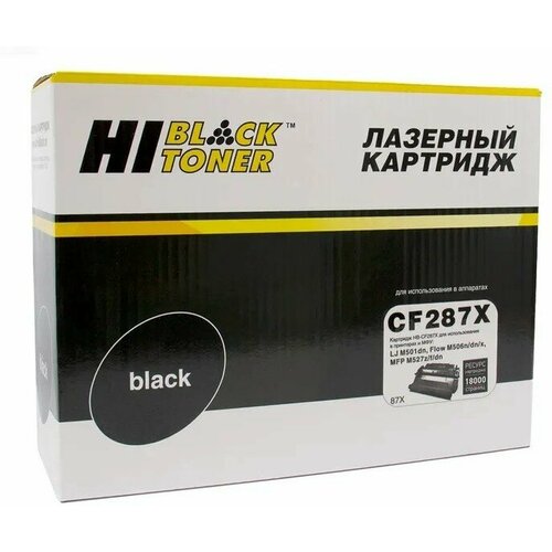 Hi-Black CF287X Картридж для HP LJ M506dn/M506x/ M527dn/M527f/M527c, 15K