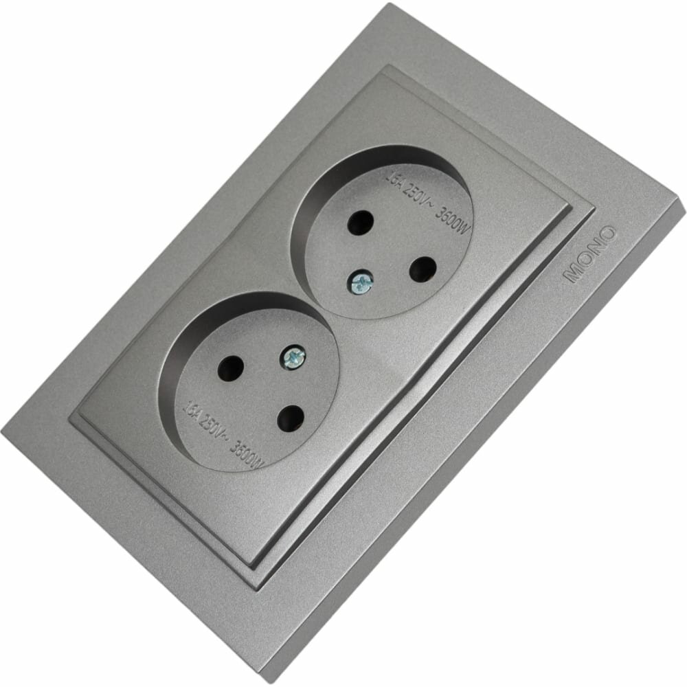 фото Двухместная розетка MONO ELECTRIC Despina