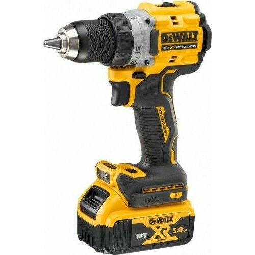 Дрель-шуруповерт аккумуляторная DeWALT DCD 800 P2T DCD800P2T-QW аккумуляторная безударная бесщеточная дрель шуруповерт dewalt dcd800p2t qw