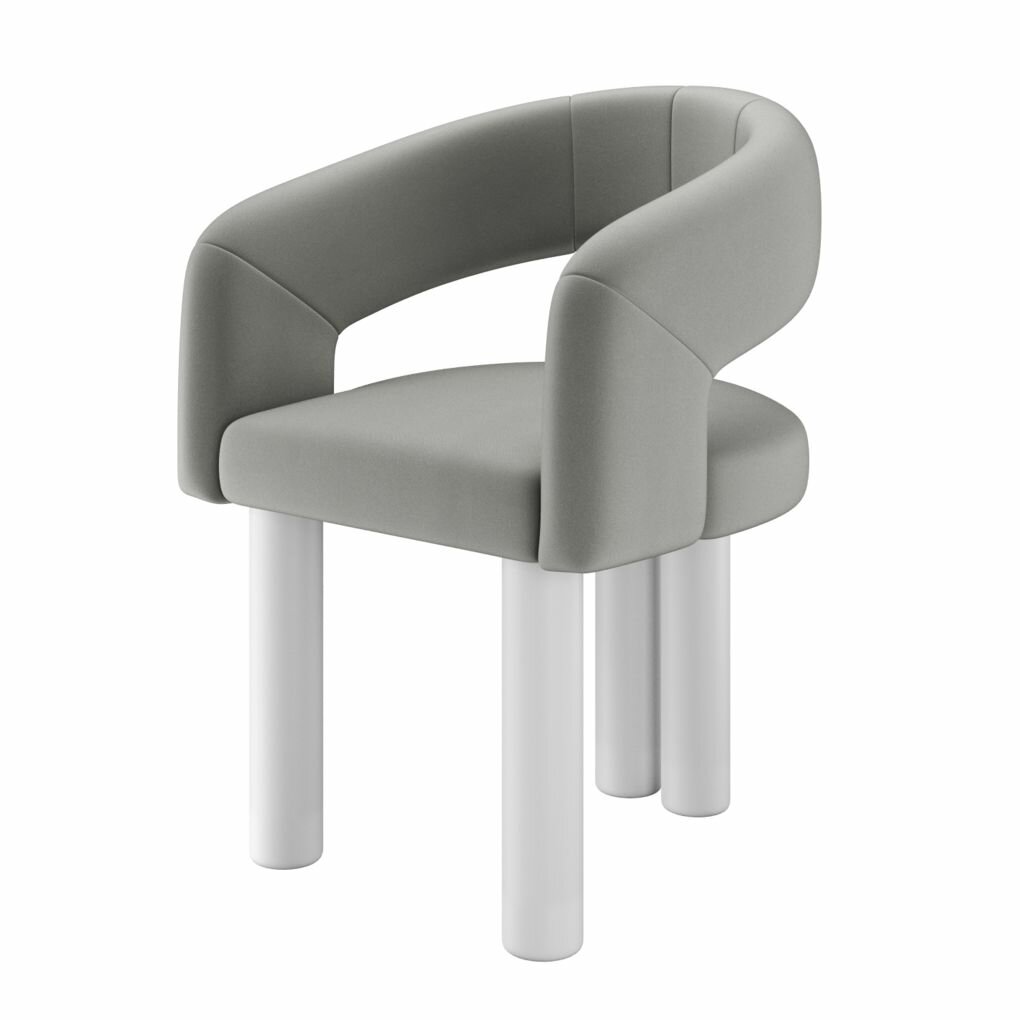 фото Стул-кресло мягкий PECOLA, натуральное дерево