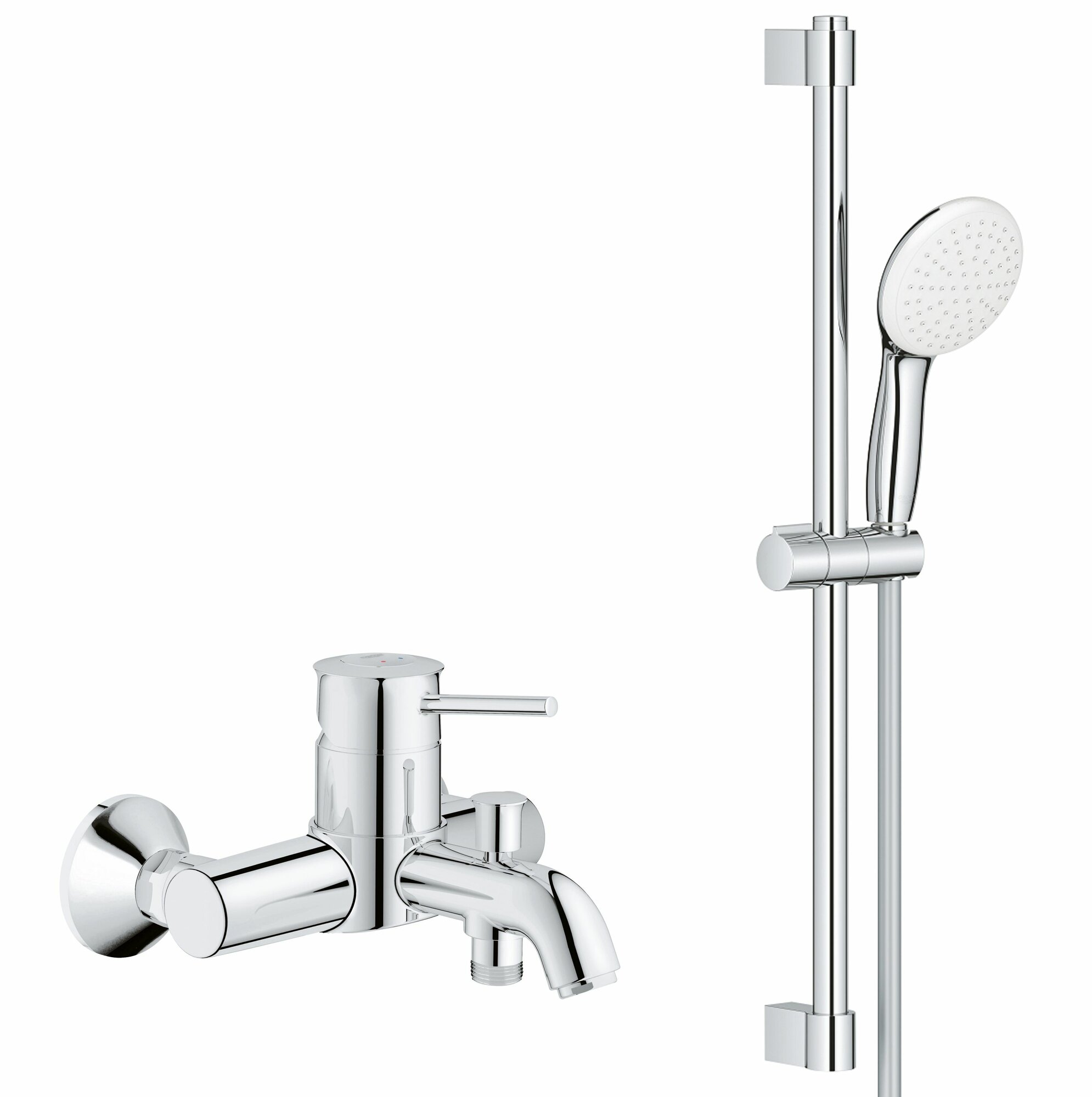 Grohe BauClassic и душевой гарнитур Grohe Tempesta 110 New, хром