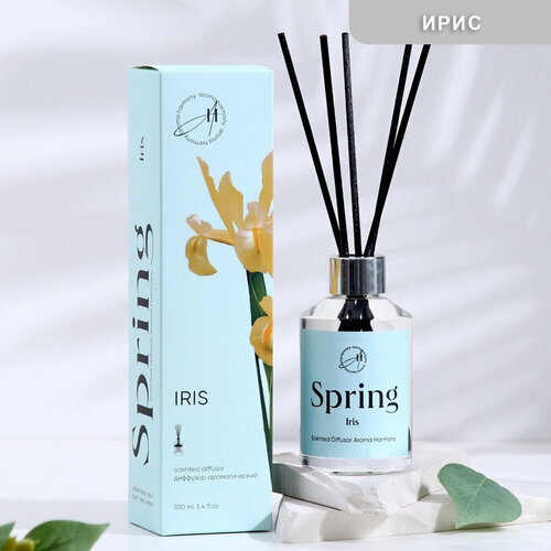 Диффузор ароматический, "Iris", ирис, 100 мл белый, прозрачный