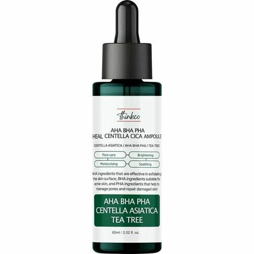 THINKCO Сыворотка с кислотами и центеллой азиатской Aha Bha Pha Heal Centella Cica Ampoule сыворотка с aha bha pha кислотами и центеллой азиатской thinkco aha bha pha heal centella cica ampoule 60 мл