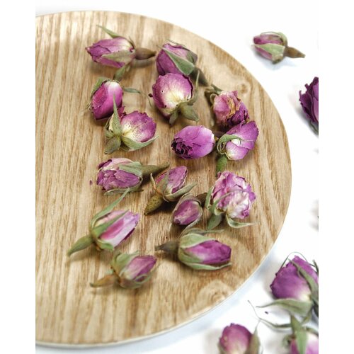 Роза розовая бутоны 50 гр - сухие цветы для декора поделок и рукоделия 590₽