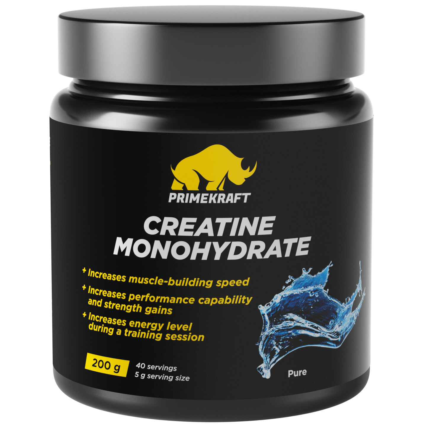 Креатин Prime Kraft Creatine Monohydrate - 200 грамм, натуральный