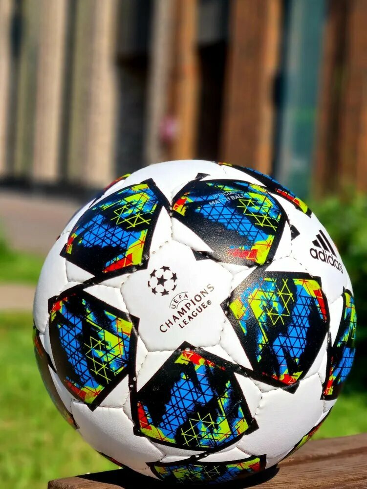 Мяч футбольный лига чемпионов, бриллиант, 5 размер, прошивной мяч