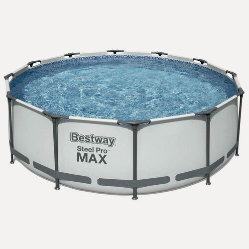 Изображение товара Бассейн Bestway каркасный круглый Steel Pro Max 5612X, 427x122 см, с фильтром-насосом и лестницей